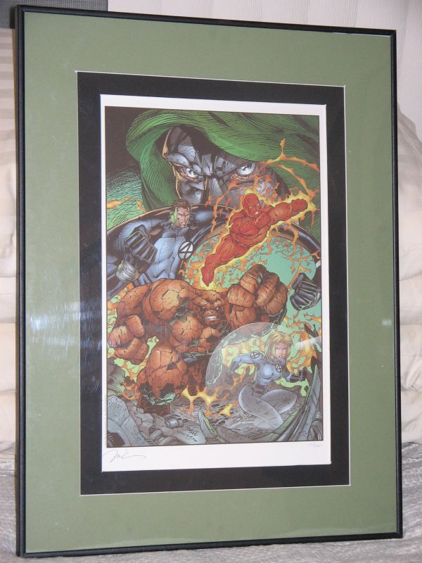 Jim Lee Fantastic Four Iris Print In Anthony Rodriquez S Framed Art